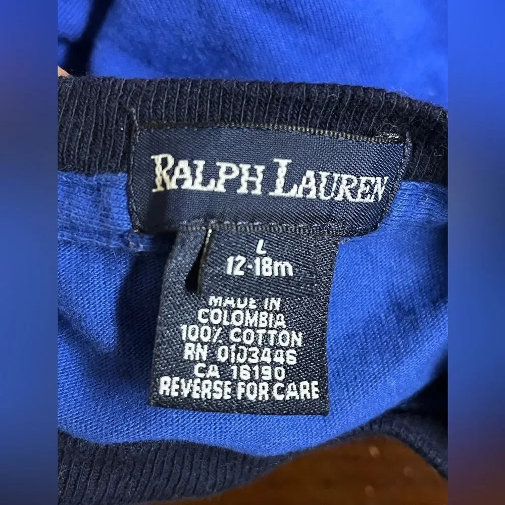 Ralph Lauren Infant Baby Long Sleeve Shirt 12 - 18 months